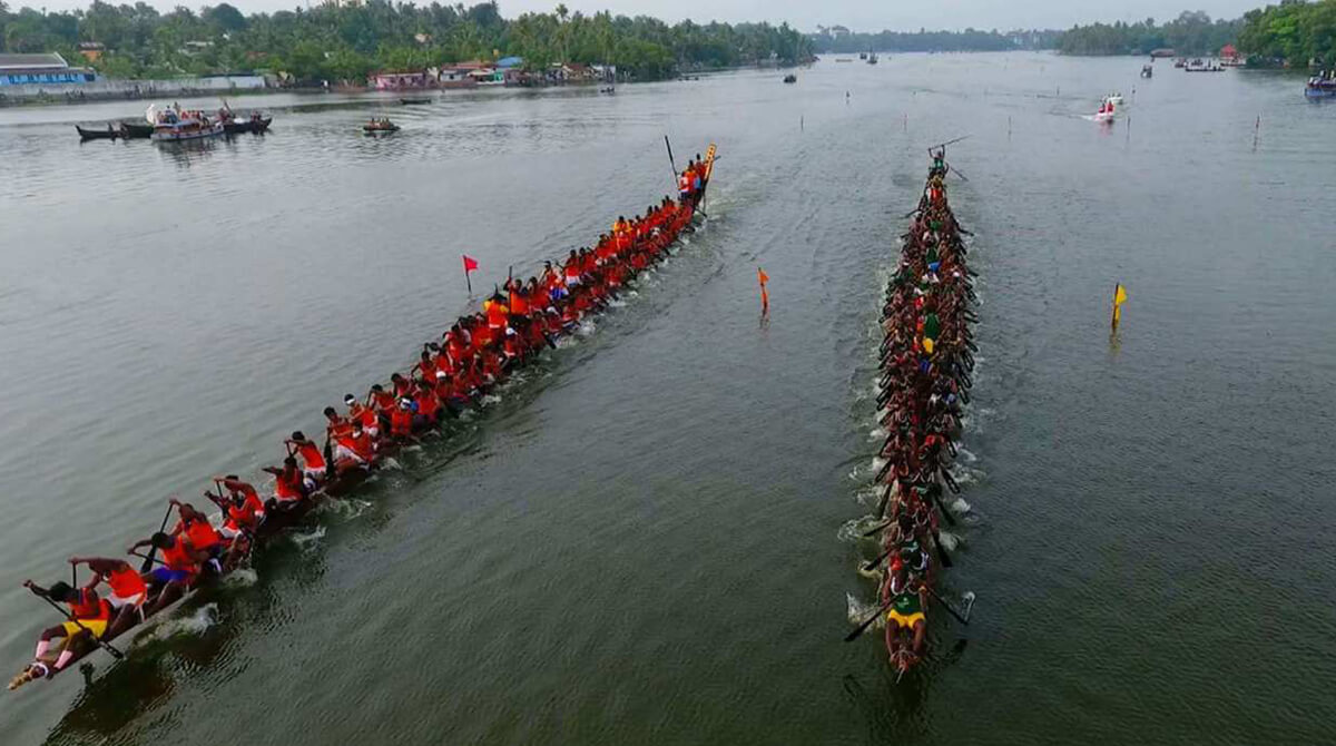 Boat Racing in the Kerala Backwaters